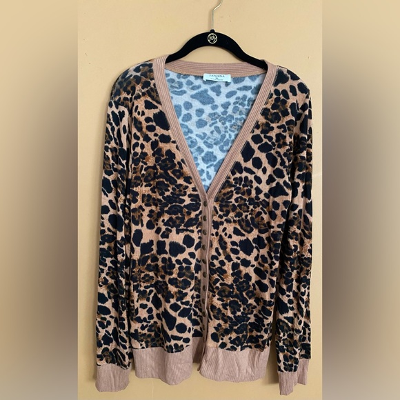 Zenana brown and black cheetah print button-down cardigan. - Picture 1 of 11